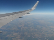 Vista aérea sobre una parte del territorio argentino.